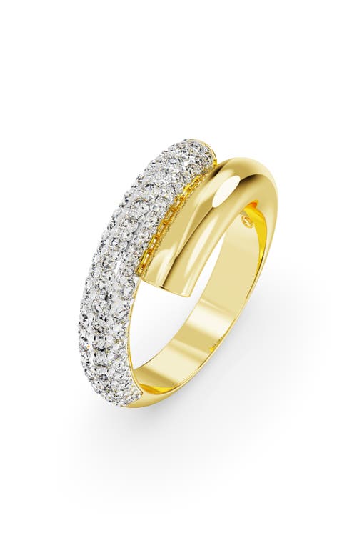 Swarovski Dextera Band Ring Round Gold Shiny Crystal