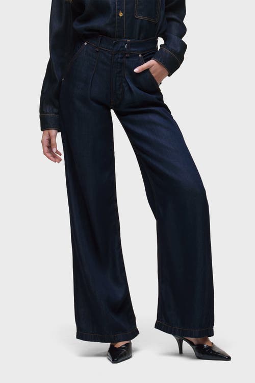 Hudson Jeans James High-rise Wide Leg Pant In Blue