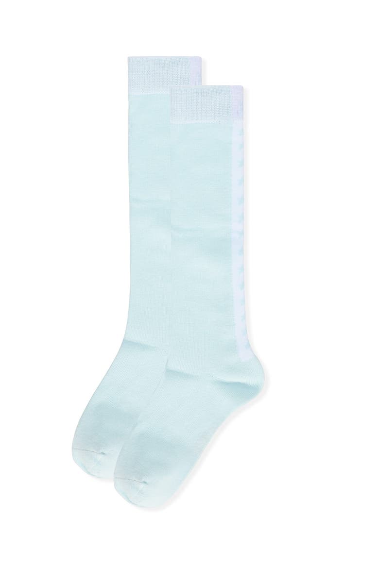 Star Backed Knee High Socks, Alternate, color, Blue