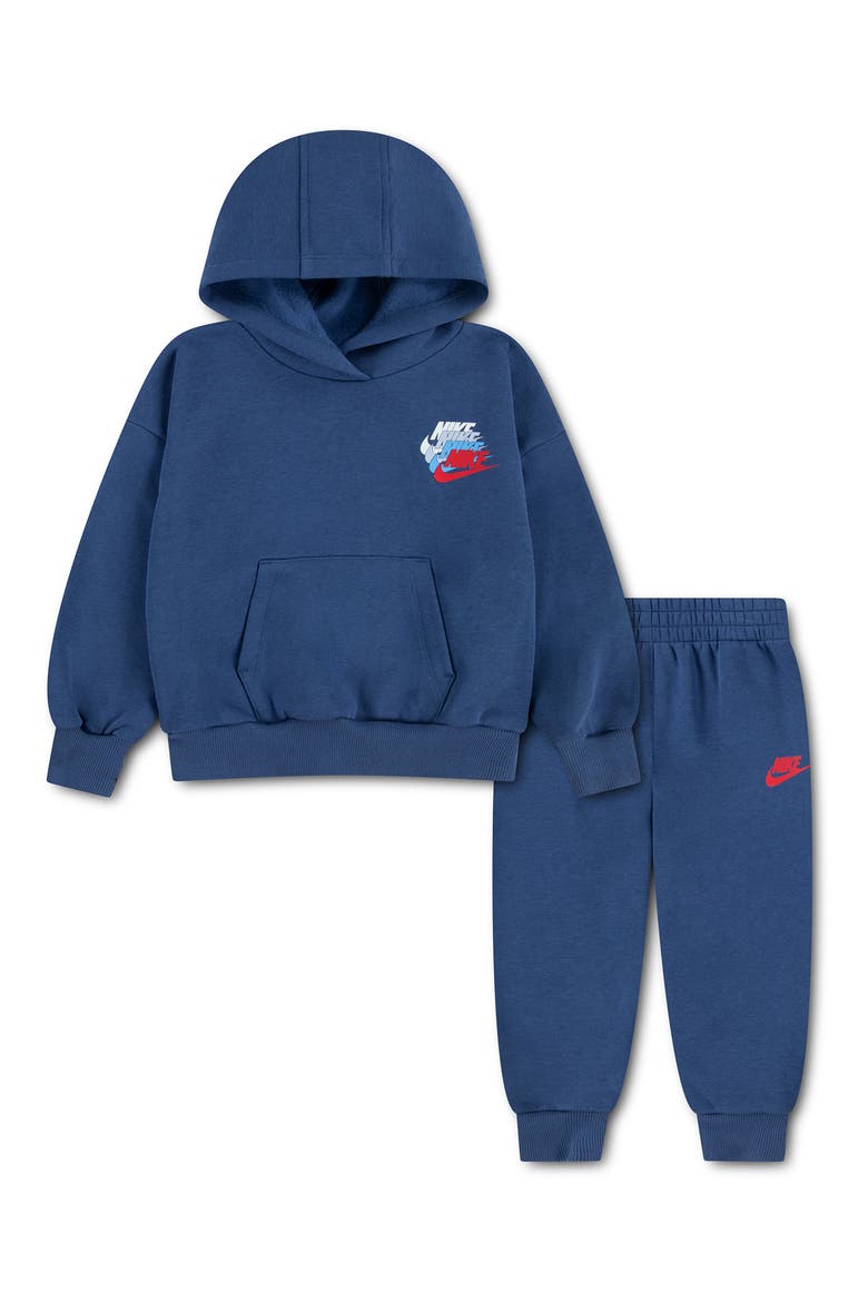 Kids' Graphic Hoodie & Pants Set, Main, color, MYSTIC NAVY