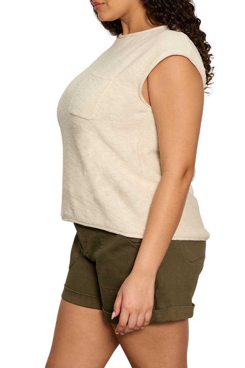 Easy Cotton T-Shirt, Alternate, color, COLLAGEN WHITE