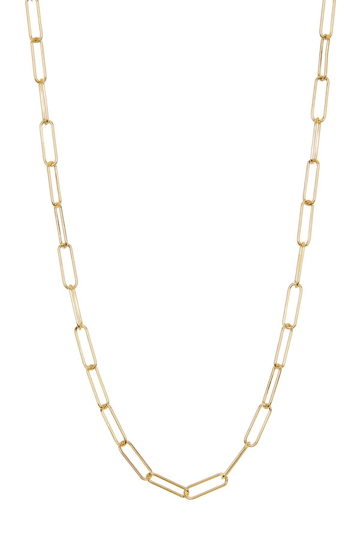 Adornia Paper Clip Necklace