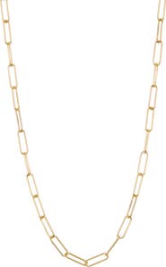 Adornia Paper Clip Necklace