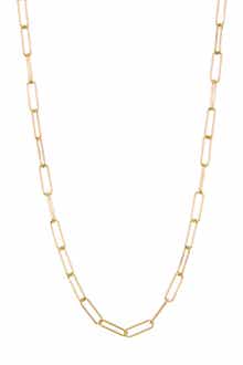 Adornia Paper Clip Necklace