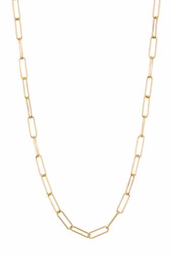 Adornia Paper Clip Necklace