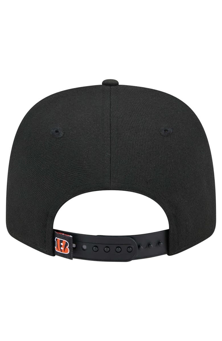 New Era Men's New Era Black Cincinnati Bengals  9SEVENTY Stretch-Snap Hat, Alternate, color, 