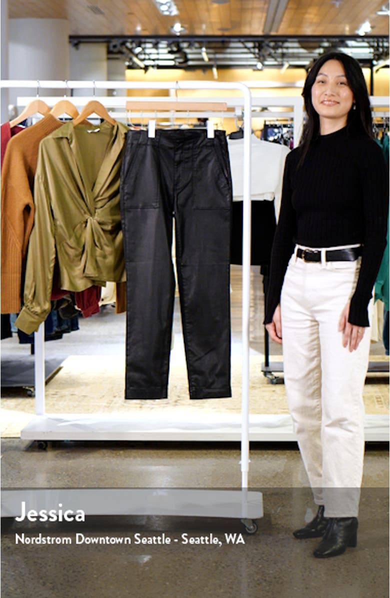 Reese Coated Ankle Slim Straight Leg Jeans, sales video thumbnail