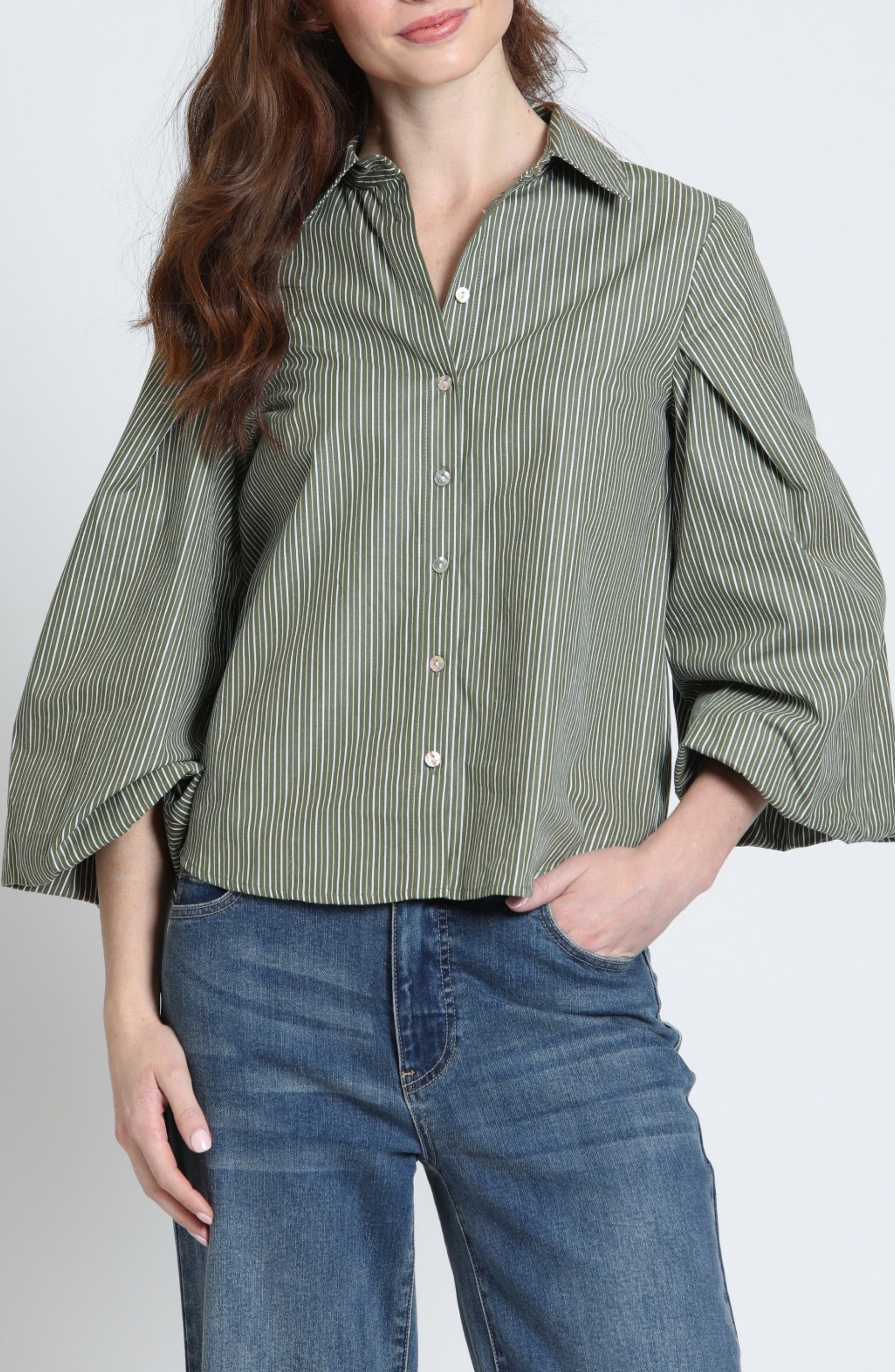 selected OLIVE DRIFT STRIPE