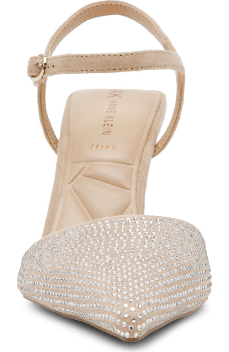 Anne Klein Ibara Ankle Strap Pump, Alternate, color, Natural