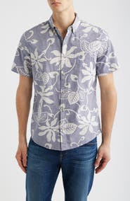 Reyn Spooner Tiare Pareau Floral Cotton Button-Down Shirt