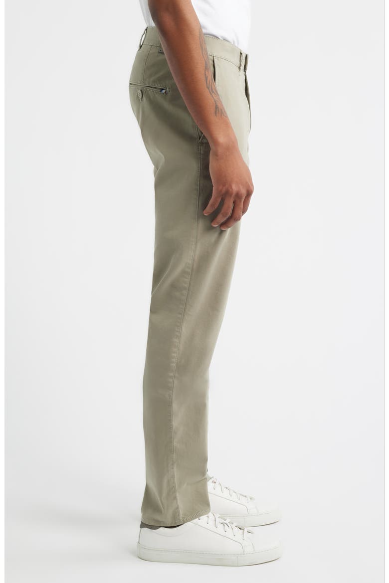 Fabio IDX Flat Front Modern Fit Cotton Blend Chinos, Alternate, color, JUNGLE