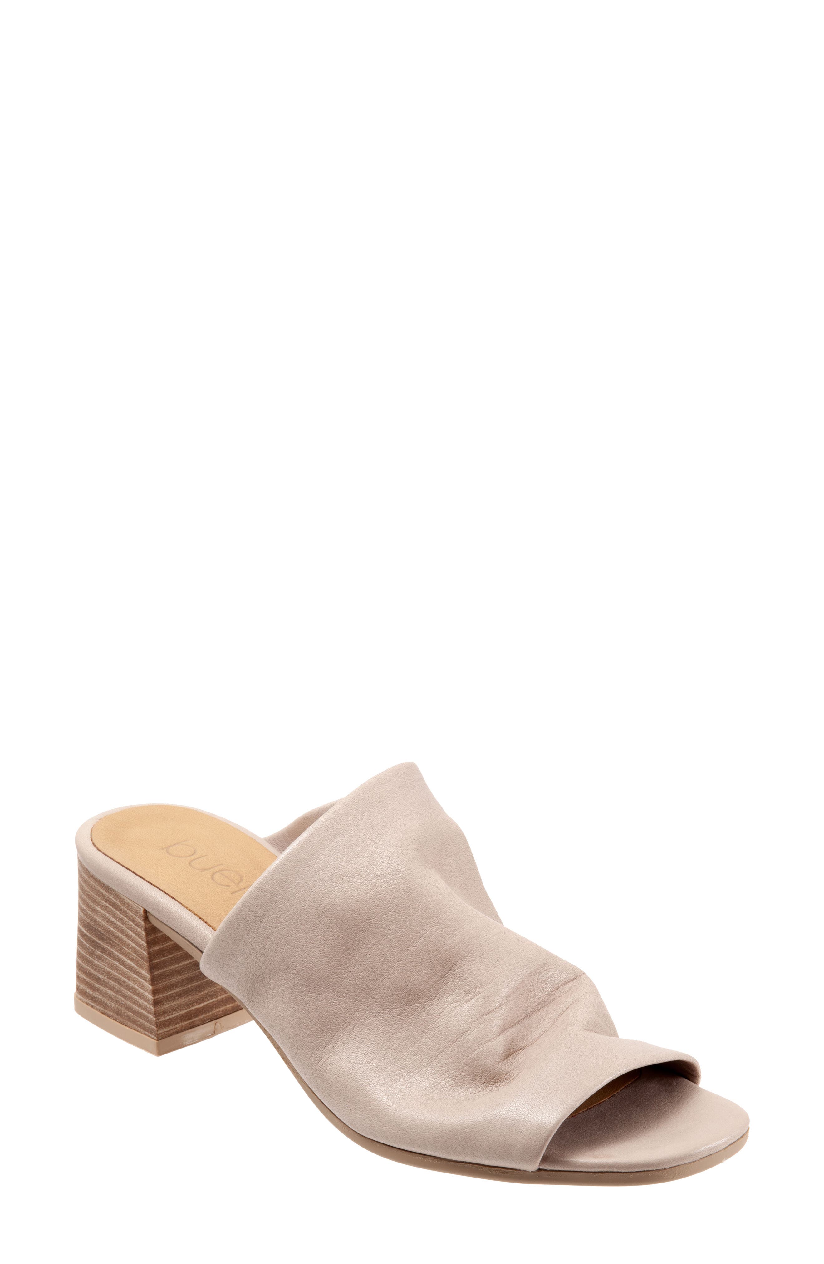 Emersyn Slide Sandal, Main, color, LIGHT GREY LEATHER