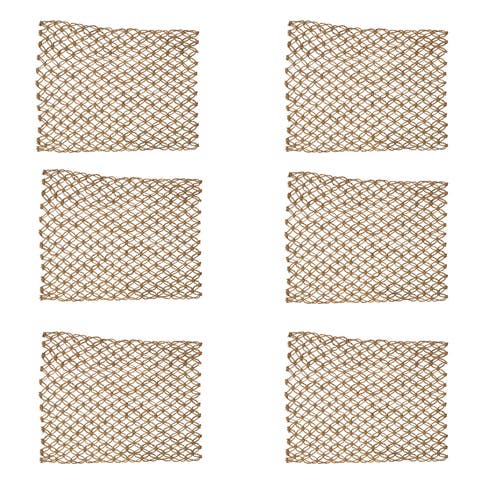 Macrame Mocha Placemats, Set of 6