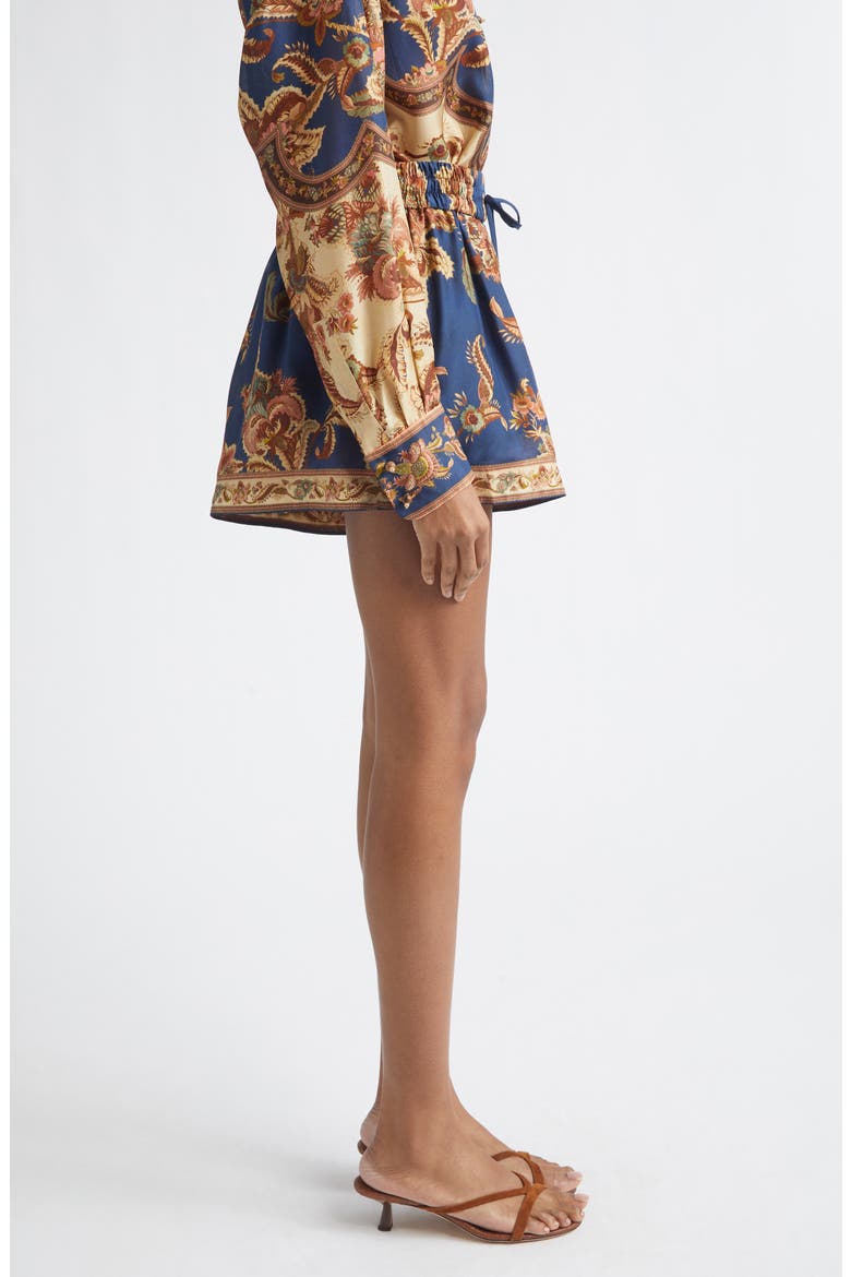 silk dress shorts womens Aster Relaxed Silk Bermuda Shorts