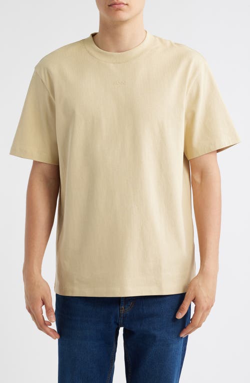 HUGO Dapolino Logo T-Shirt in Open Beige  product
