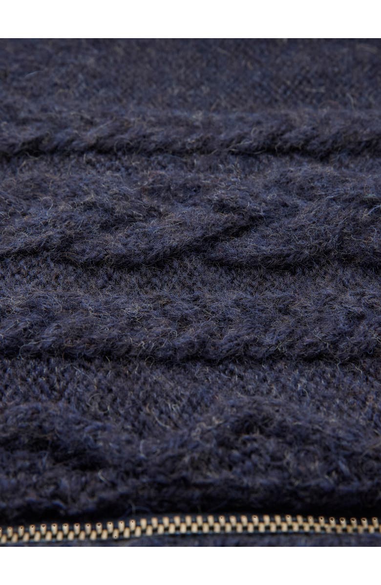 Celtic & Co. British Wool Cable Zip Cardigan, Alternate, color,