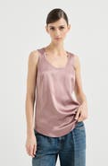 Brunello Cucinelli Satin top