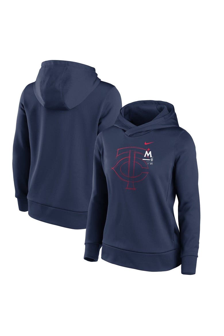 Women's Nike Navy Minnesota Twins 2023 Big Game Fleece Pullover Hoodie, Main, color, Navy