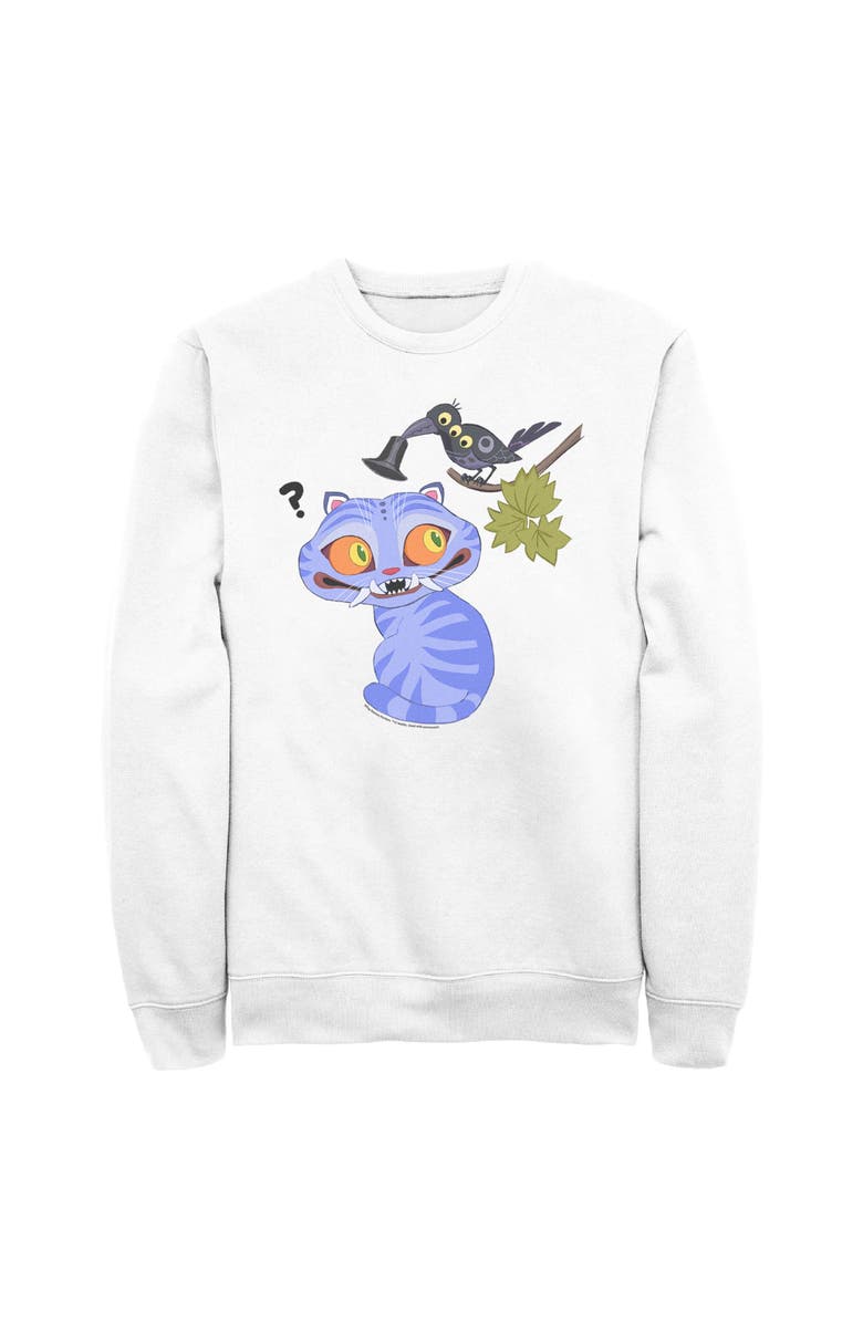 KPop Demon Hunters Men's KPop Demon Hunters Derpy And Magpie  Sweatshirt, Main, color, White