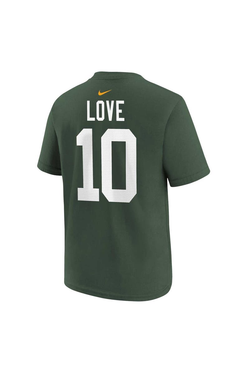 Nike Youth Nike Jordan Love Green Green Bay Packers Player Name & Number T-Shirt, Alternate, color, Green