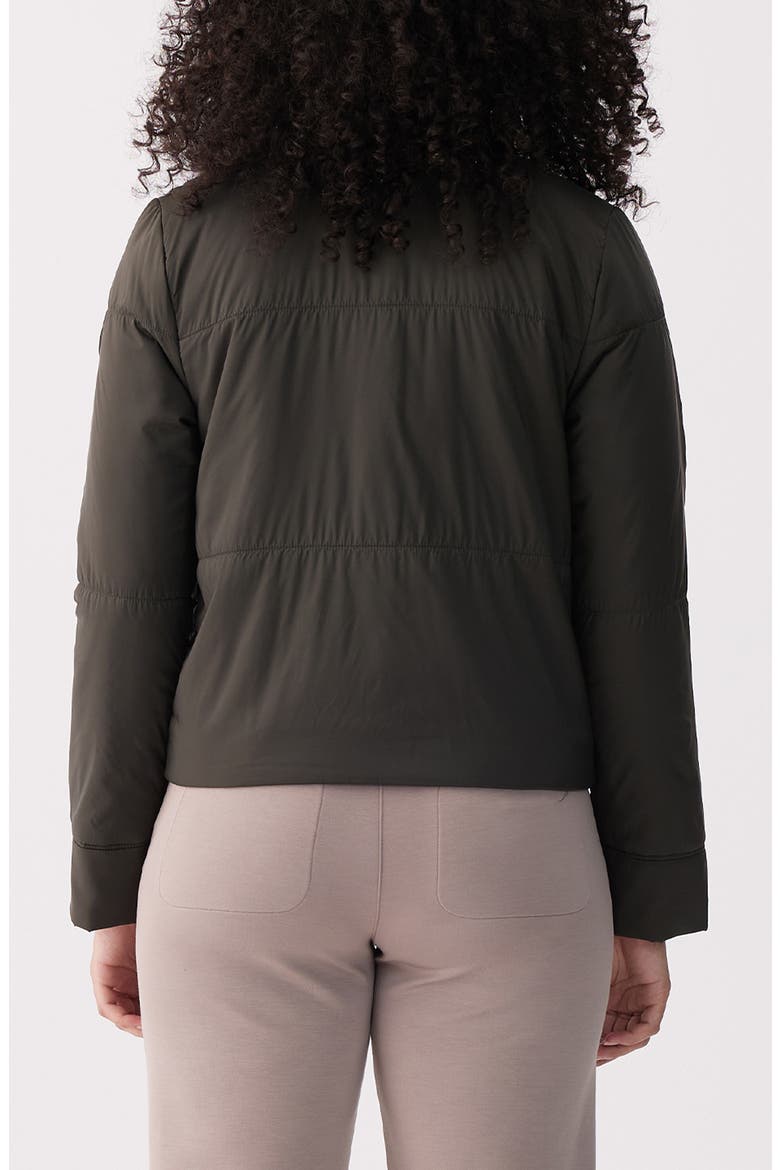 Dani Quilted Puffer Jacket, Alternate, color, OLIVE