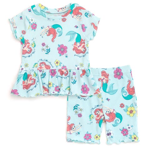 Ribbed T-Shirt & Shorts Set