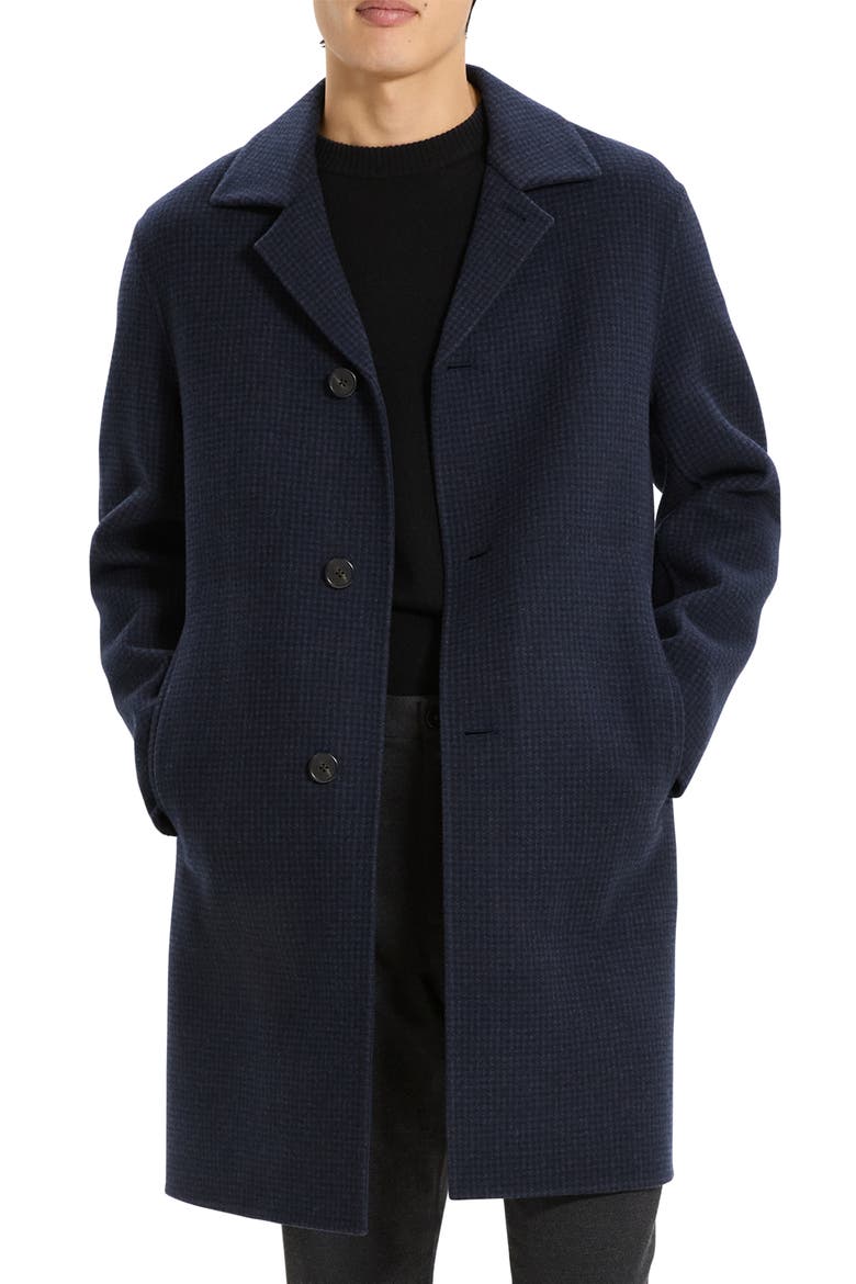 Double Face Wool & Cashmere Topcoat, Main, color, BALTIC MULTI - ZCI