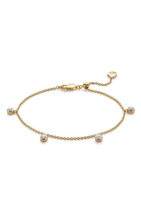 Fiji Tiny Button Diamond Bracelet
