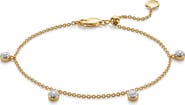 Monica Vinader Fiji Tiny Button Diamond Bracelet