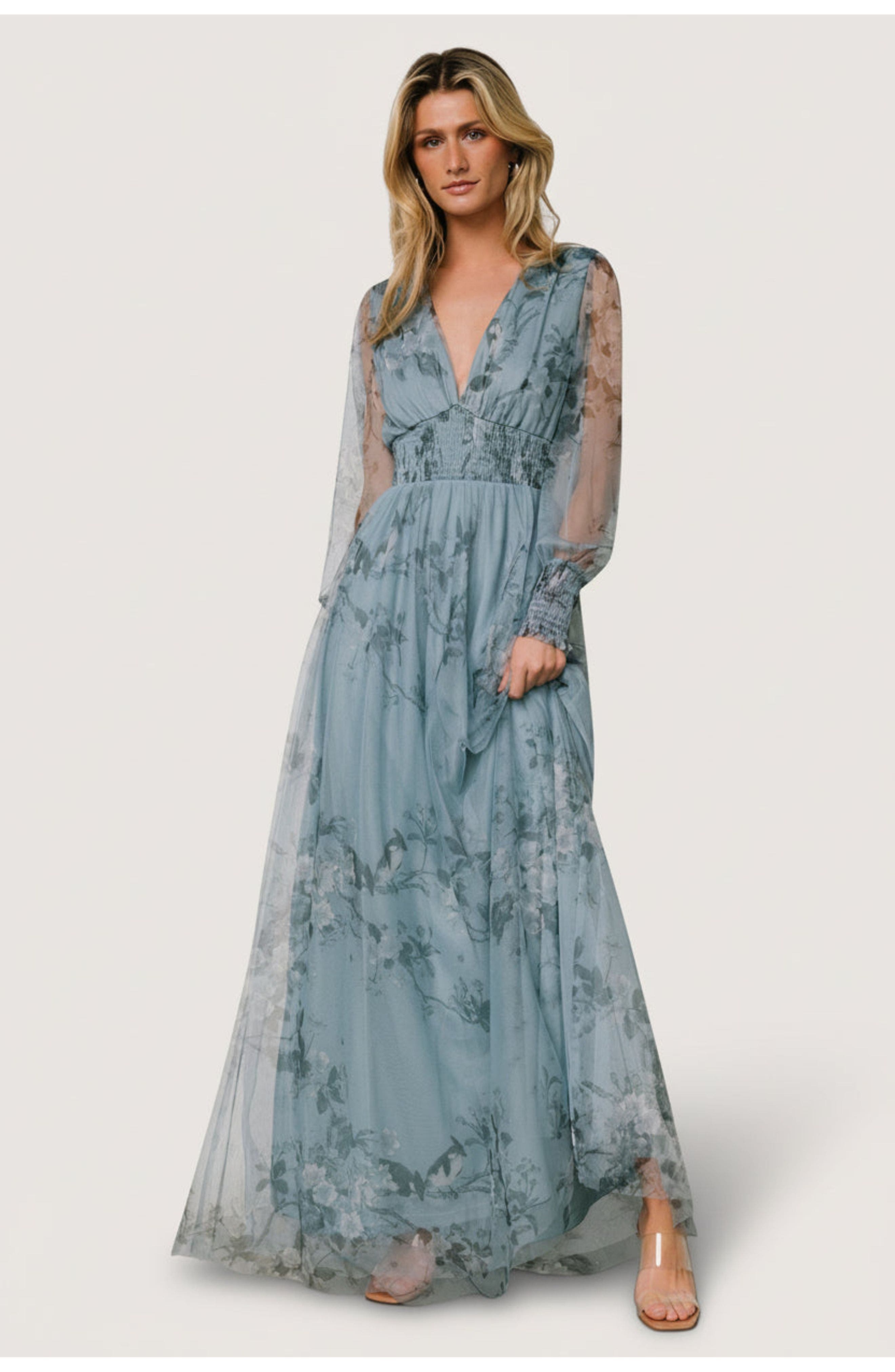 Dusty Blue Floral