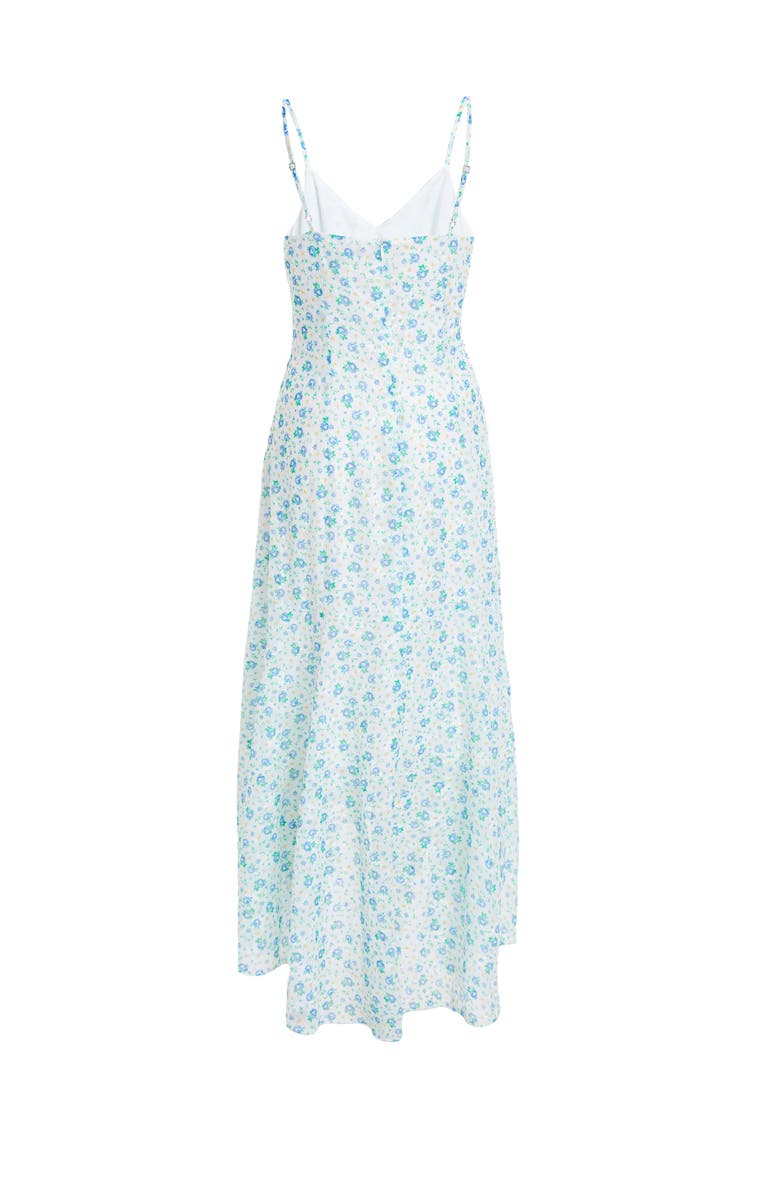 QUIZ Chiffon Jacquard Strappy Maxi Dress, Alternate, color, White