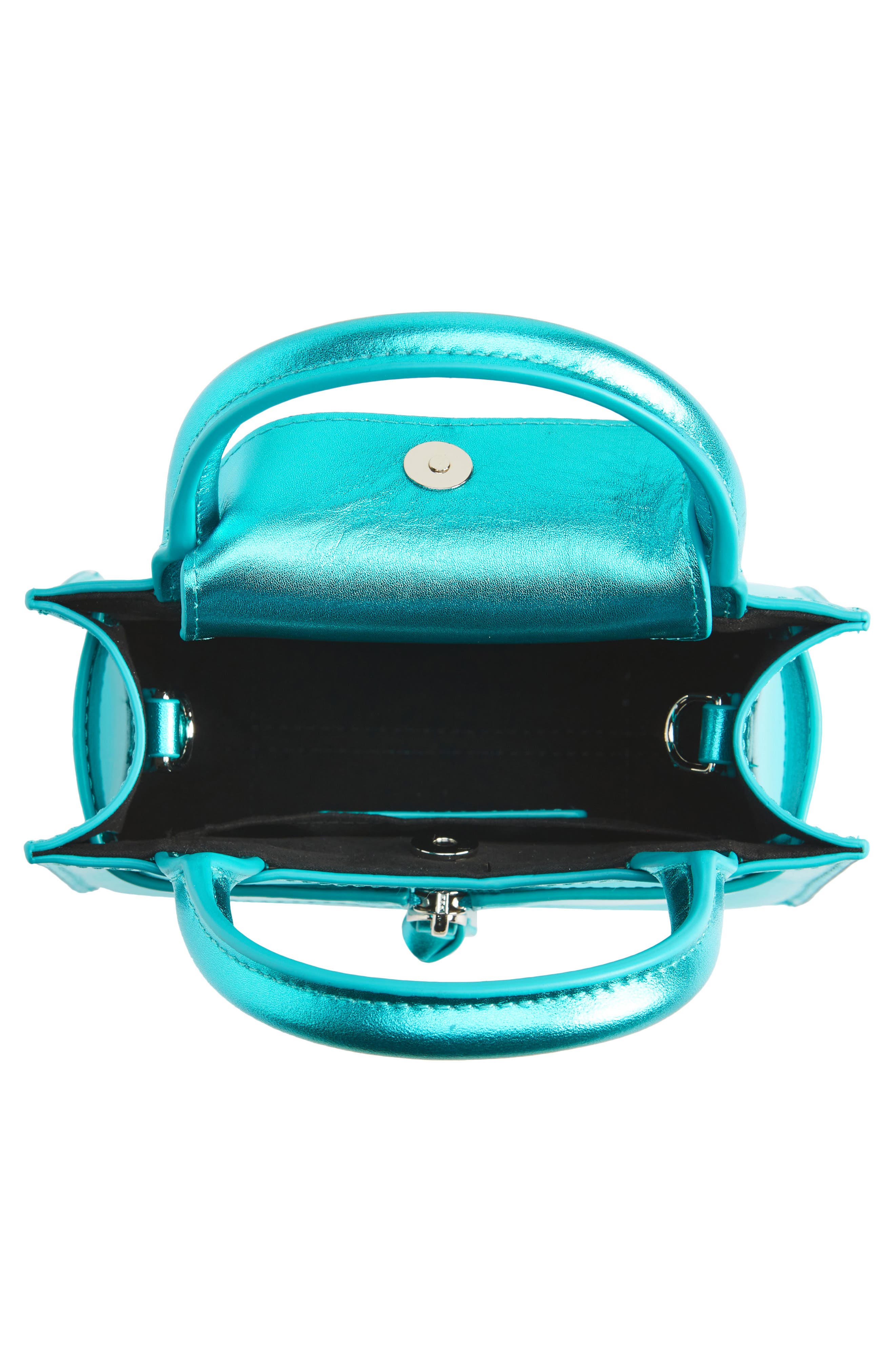 Brandon Blackwood Kuei Metallic Leather Top Handle Bag, Alternate, color, 