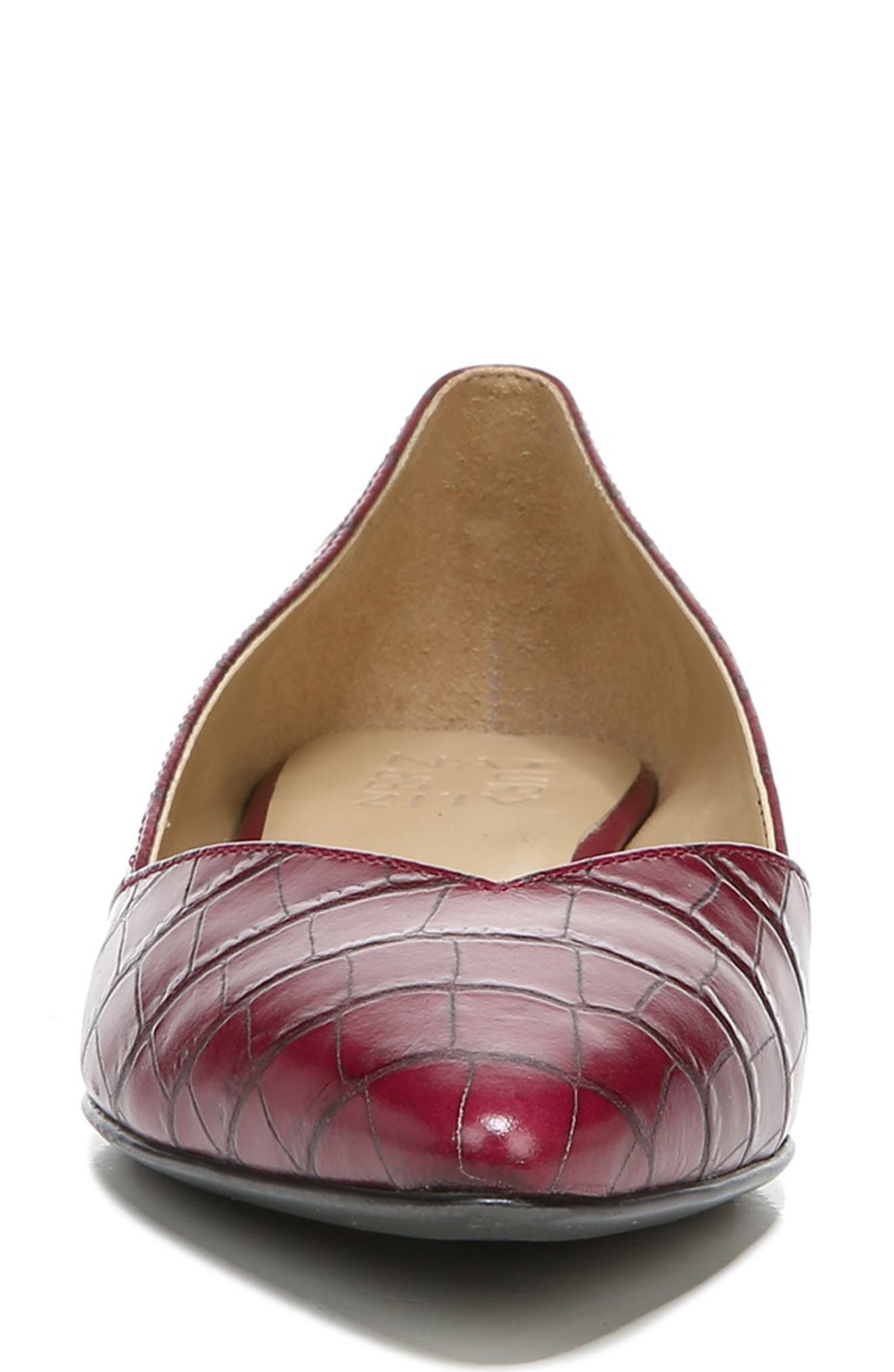 Naturalizer Havana Croc Embossed Flat, Alternate, color, 