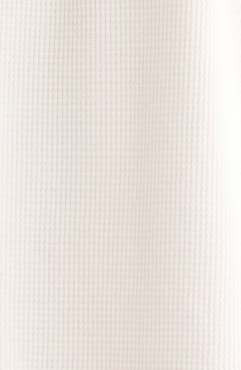 Re/Done Waffle Knit Henley, Alternate, color, Off White