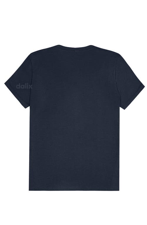 Dalix Womens Lil Peach Jersey Tee In Blue