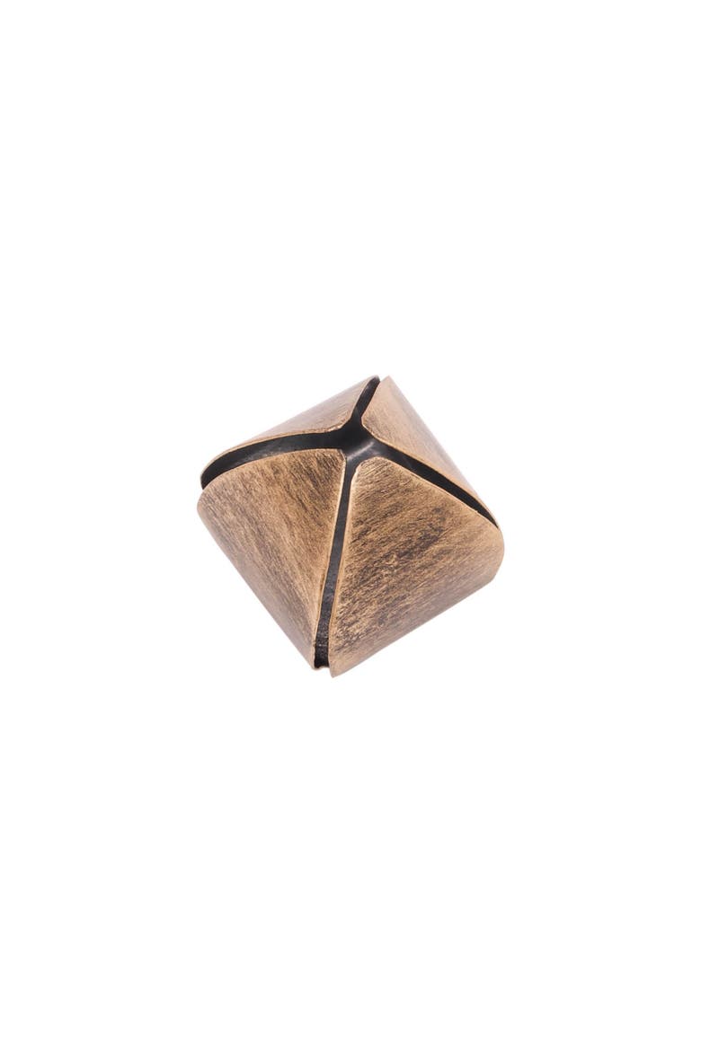 Bell Brass Card Holders Set of 4, Alternate, color, Silver