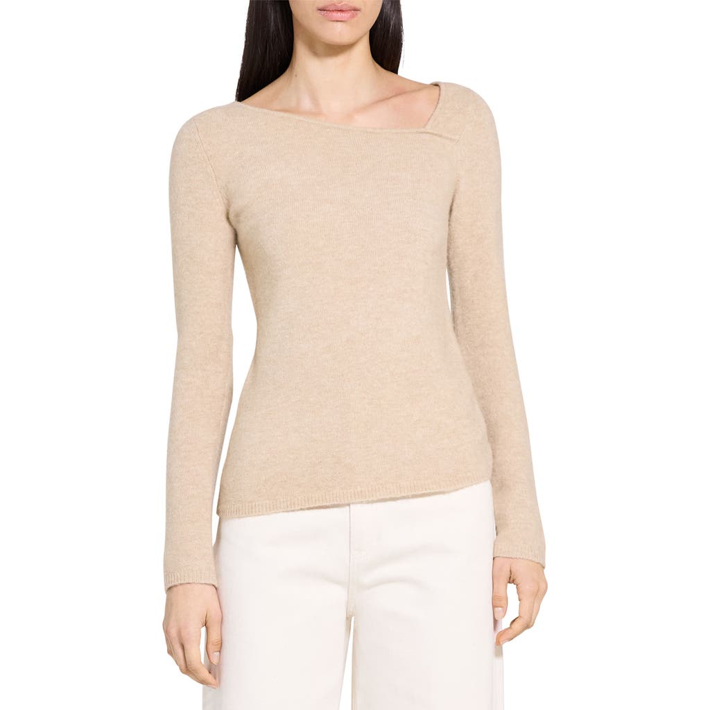 Theory Asymmetric Sweater In Neutral