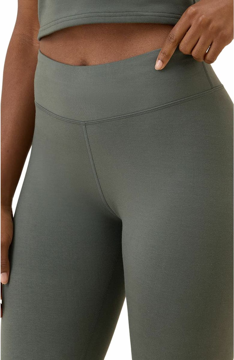 Pact Organic Cotton On the Go-To Legging, Alternate, color, Castor Grey