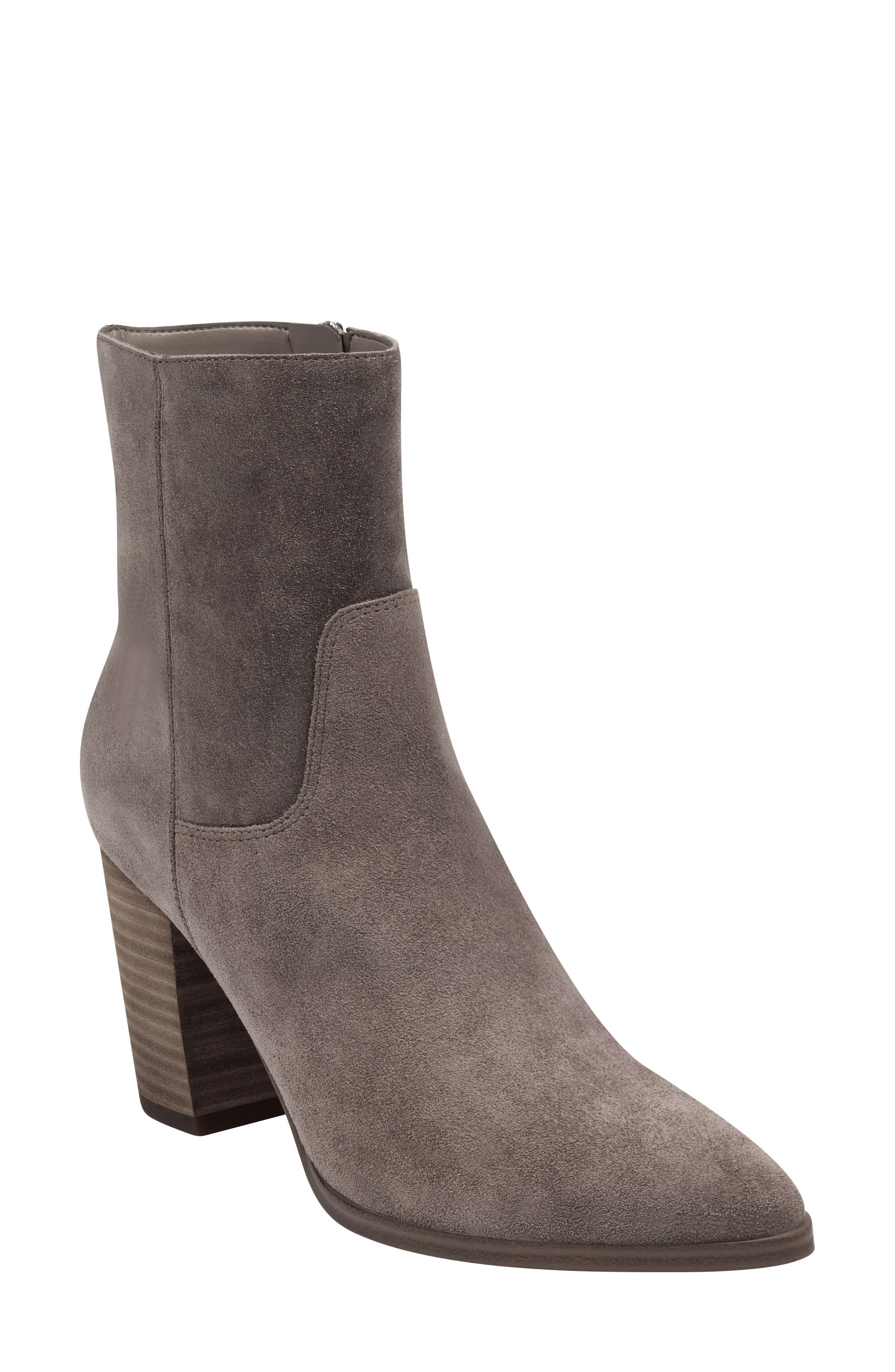 Giana Western Bootie, Main, color, MEDIUM NATURAL SUEDE