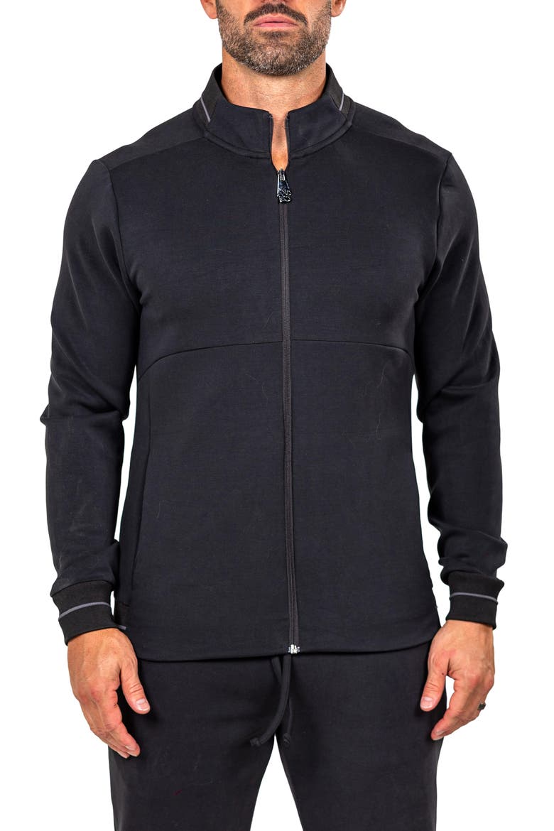Marthyr0005 Black Zip Sweatshirt, Main, color, BLACK
