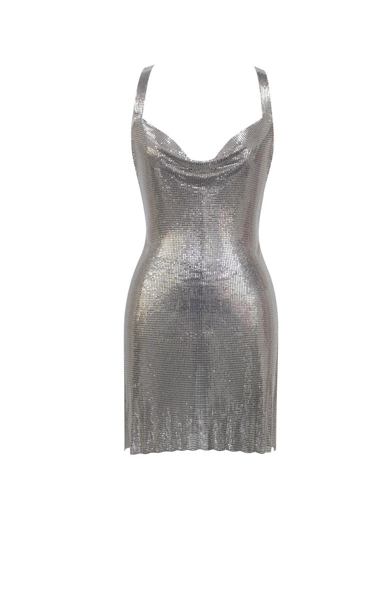 Miss Circle Serenity Copper Mesh Dress, Alternate, color,