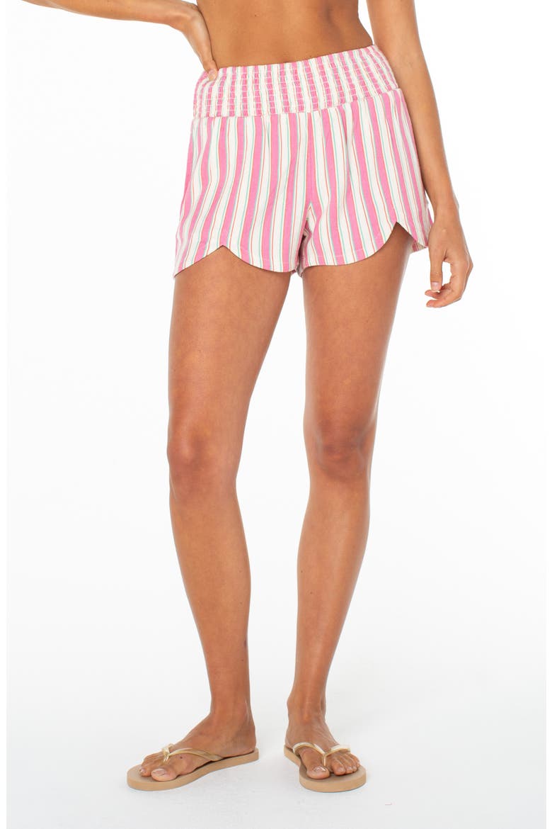 Harbor View Cotton Blend Shorts, Main, color, PINK