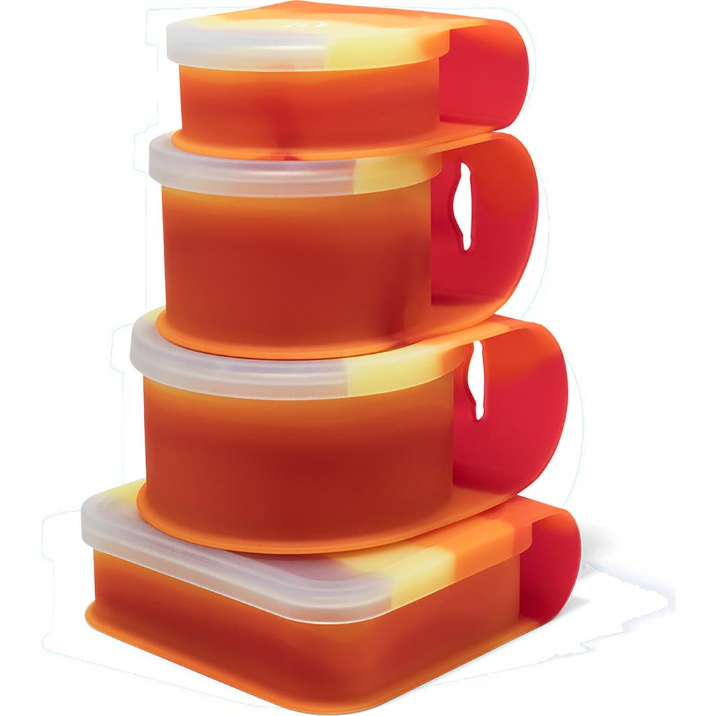 Silipint Go Go Bowls Set 4 Pk Marigold, Silicone Storage Food Containers in Multicolored  product