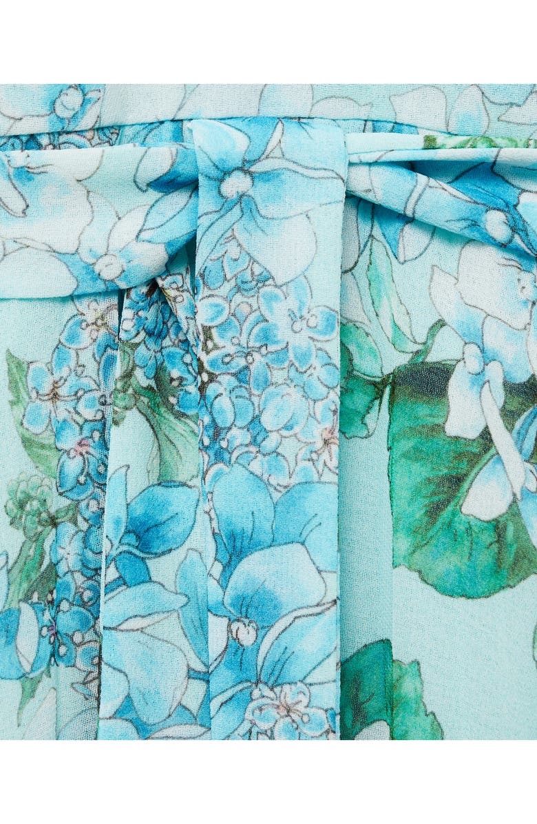 MANGO Floral Pleated Chiffon Maxi Dress, Alternate, color,