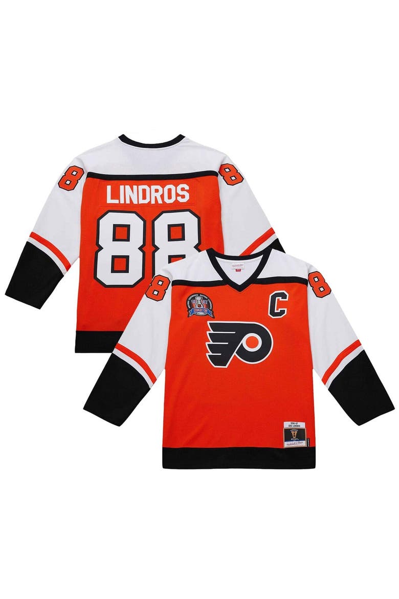 Men's Eric Lindros Orange Philadelphia Flyers 1996-97 Power Play Jersey, Main, color, Orange