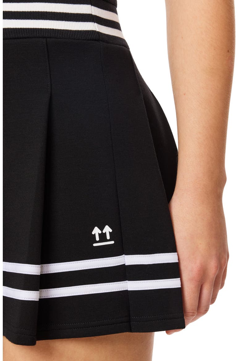 Pleated Tennis Minidress, Alternate, color, BLACK NIGHT