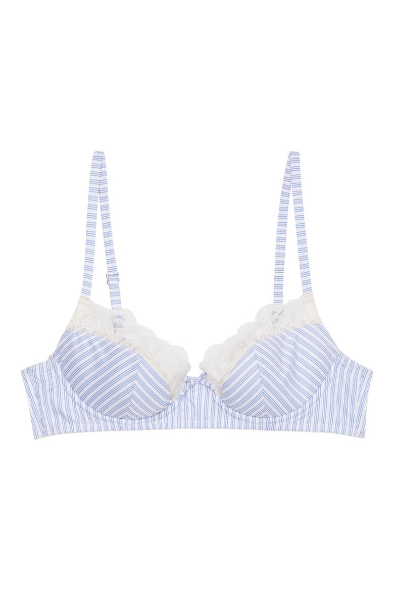East Hampton Poplin Underwire Bra, Alternate, color, EAST HAMPTON STRIPE