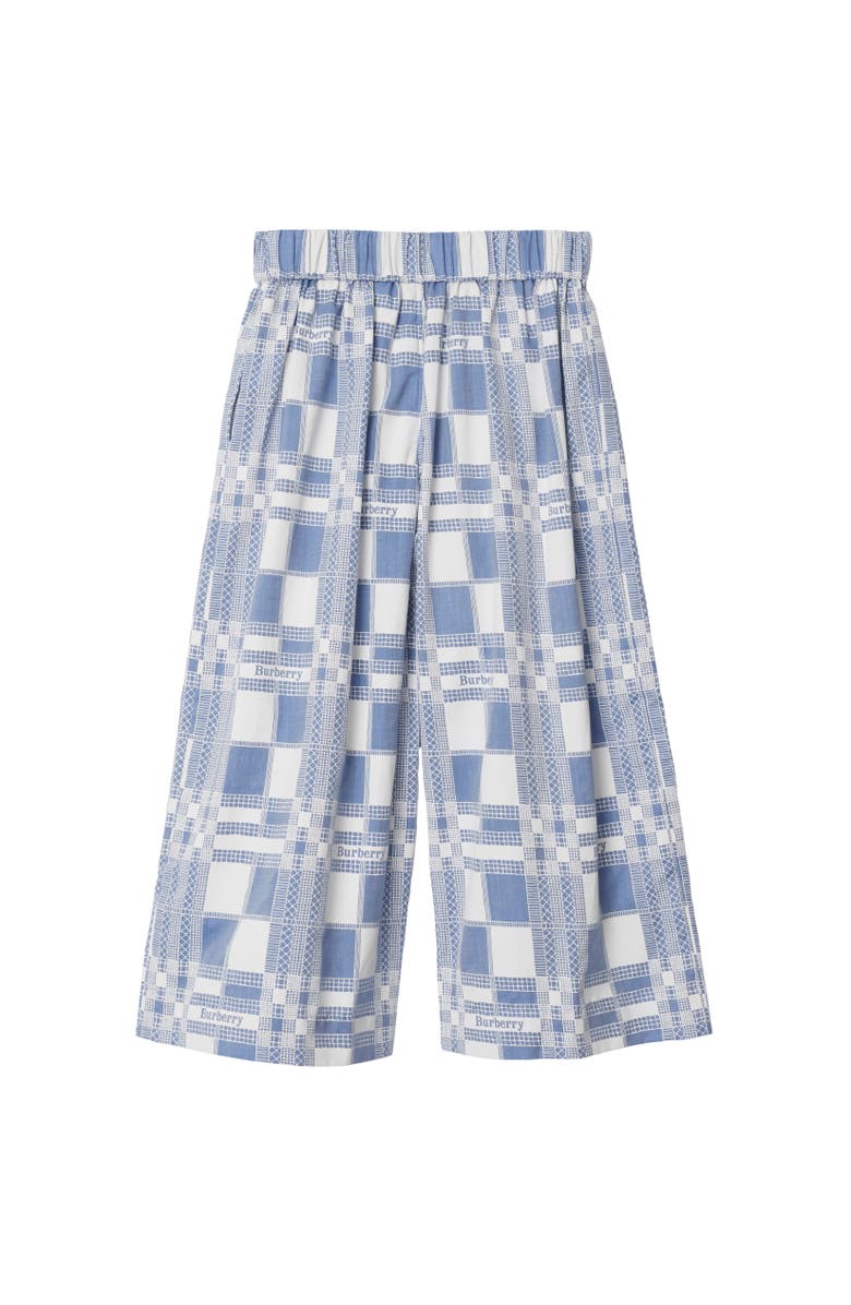 Burberry Check Cotton Trousers, Alternate, color, 