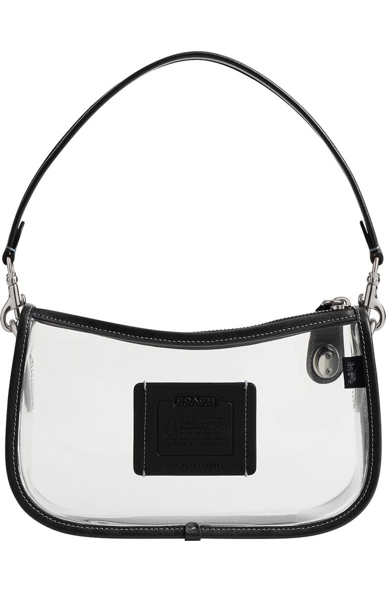 COACH The Coach Originals Stadium Swinger PVC Clear Bag, Alternate, color, Lh/Black
