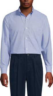 Lands' End No Iron Supima Cotton Pinpoint Buttondown Collar Dress Shirt